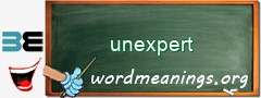 WordMeaning blackboard for unexpert